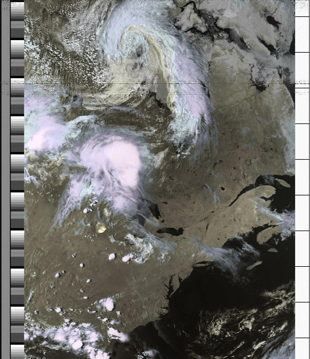 False Color Image from NOAA-15